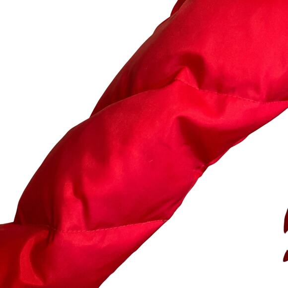 Vintage Quiksilver Red Puffer Down Full Zip Winter Ski Sports Coat Size Medium - Picture 14 of 16